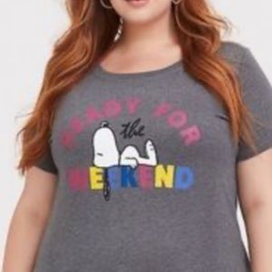 Torrid Snoopy themed tshirt